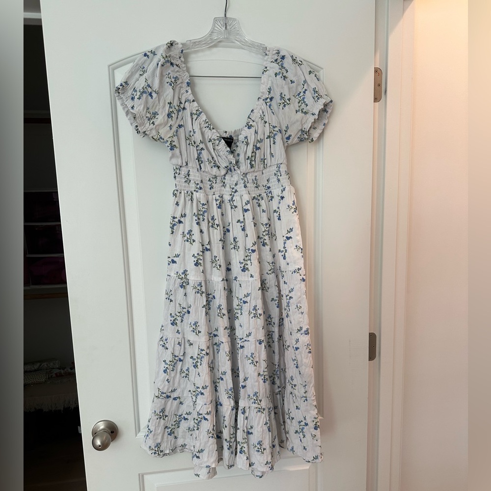 Forever21 Floral Print Midi Dress